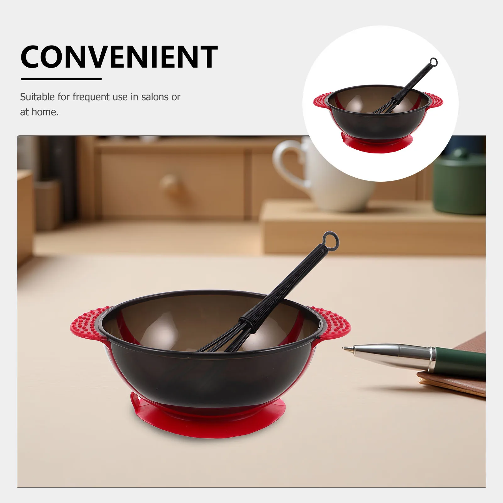 2Pcs Hair Coloring Bowl Set Anti-Drop Mixing Bowls Hair Dye Mixer Salon Hairdressing Kit Coloring Dyeing Kit Mixing Bowl Set - Image 6