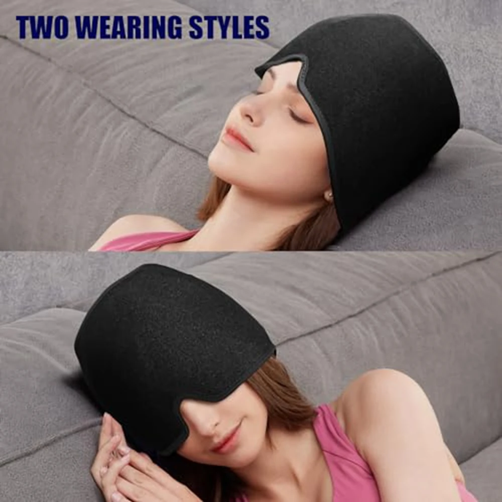 

Migraine Ice Head Wrap Headaches Migraine Relief Cap Headache Relief Hat Hot Cold Therapy Gel Ice Cap Migraine Headache Migraine