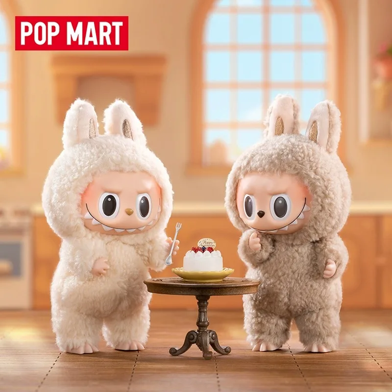 POPMART THE MONSTERS Exciting Macarons Series Mystery Box Guess Bag Toys Doll Cute Anime Figure Desktop Ornaments Collection Gif