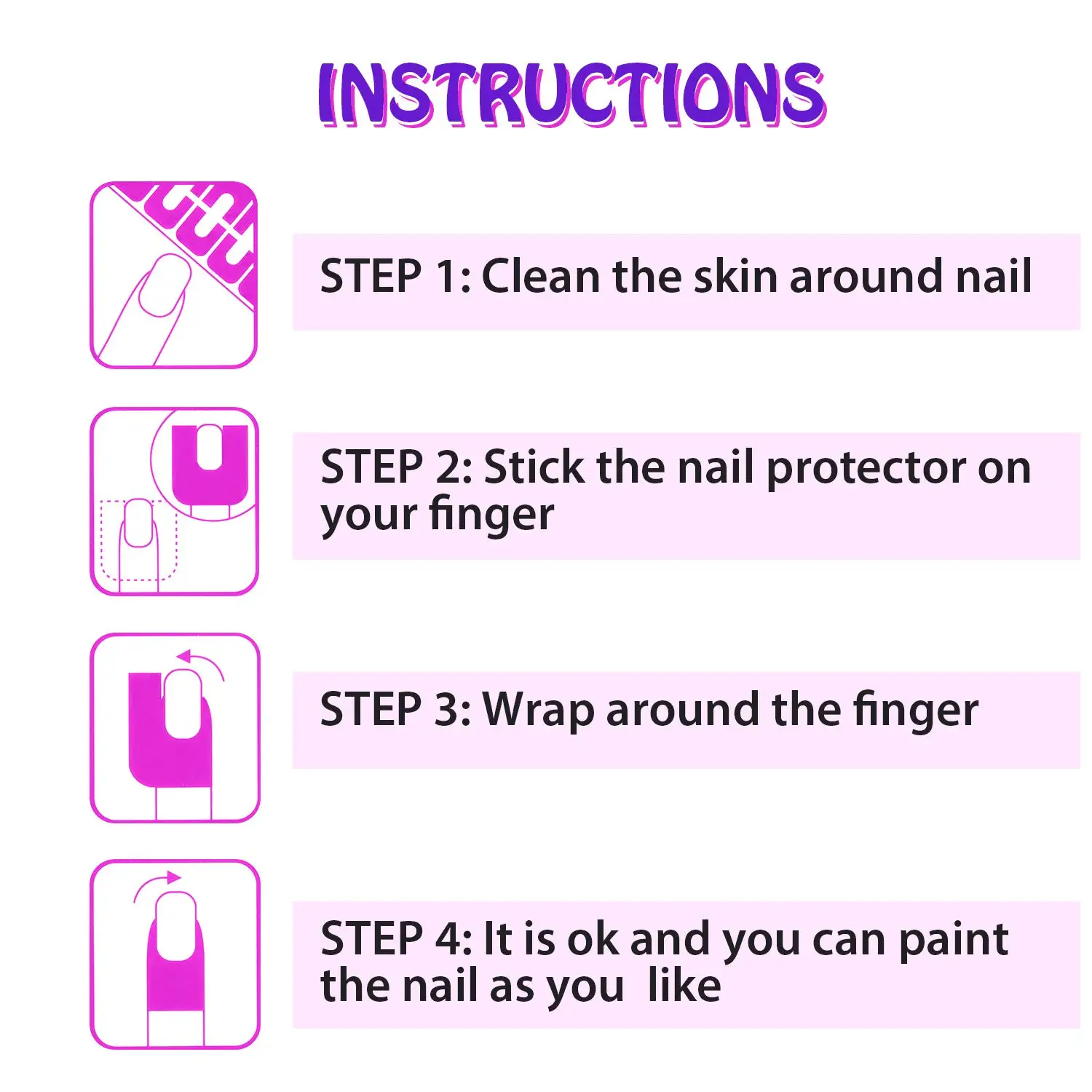 50pcs U-Shaped Nail Protector Stickers Disposable Nail Polish Anti-Overflow Stickers Nail Protectors for Gel Polish Fingers