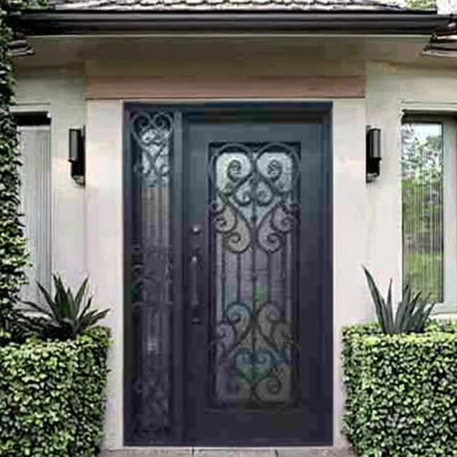 Customized Door DepositEntrance Elegant Steel Fire Patio Doors Flat Double Or Single With Sidelights For Home Window 2 Customized Door DepositEntrance Elegant Steel Fire Patio Doors Flat Double Or Single With Sidelights For Home Window 2