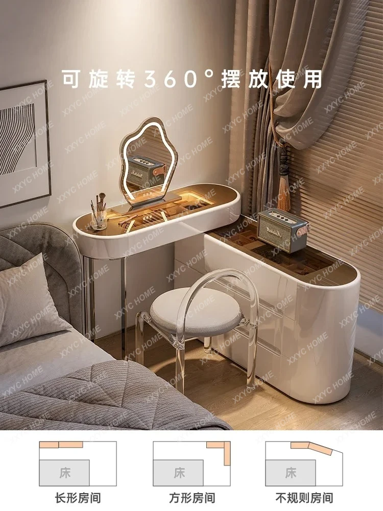 FG44-* Commode à six coffres intégrée avec serrure légère luxe haut de gamme crème vent
