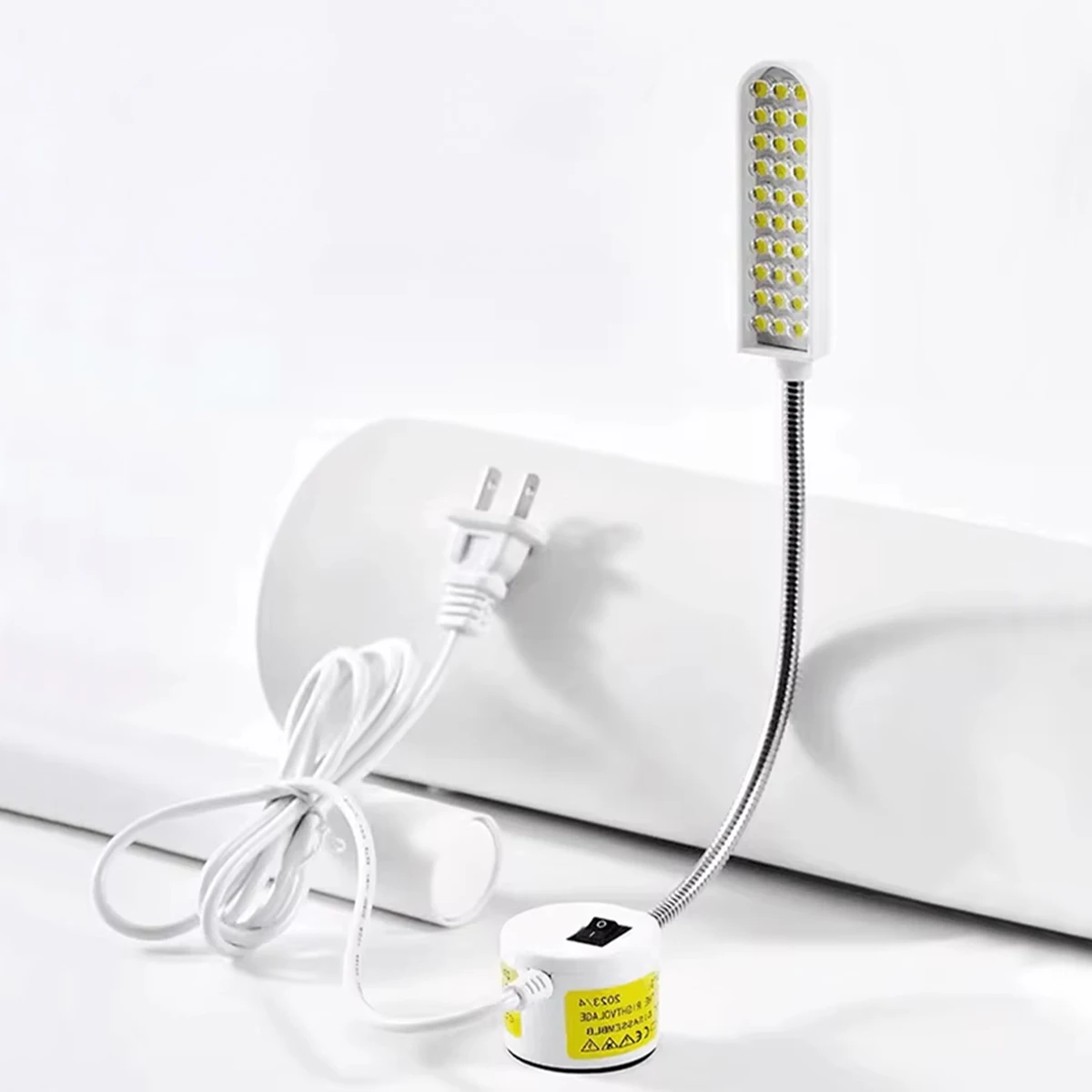 Industrial Led Light 1w 2w 3w Flexible Magnetic Work Light Portable Adsorbed Base Sewing Machine Eu/Us Plug Gooseneck Us Machine
