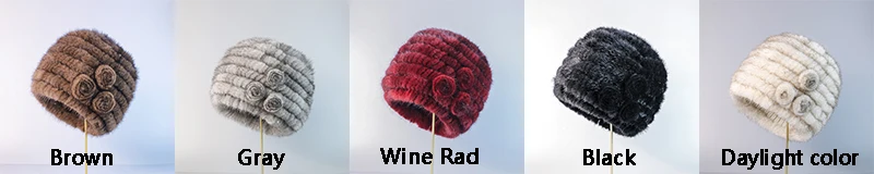 Neue Modische Echte Natürliche Damen Gestrickte Nerzmütze Handgefertigte Strick-Wintermütze Ohne Krempe – Detail 3