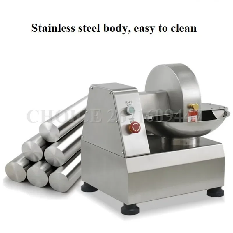 

Commercial Automatic Meat Bowl Grinder Cutter Stainless Steel Vegetable Chopping Machine