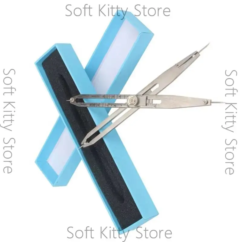 Precision Proportional Divider Adjustable Metal Scale for Drawing Archaeological Illustration Model Making