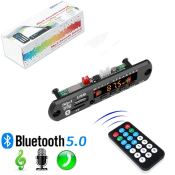 Bluetooth 5.0 MP3 WMA WAV Decoder Board DC 9V 12V Auto Musik Player USB Aufnahme FM Radio 3,5mm AUX für Lautsprecher Freisprecheinrichtung Audio DIY