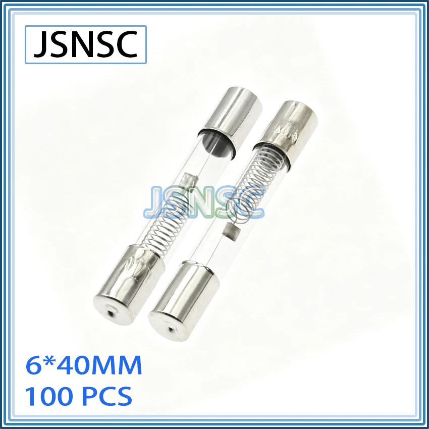 High voltage glass fuse tube 100pcs 6*40 6X40MM T 0.6A 0.65A 0.7A 0.75A 0.8A 0.85A 0.9A 1A 5KV 5000V Special Microwave Oven