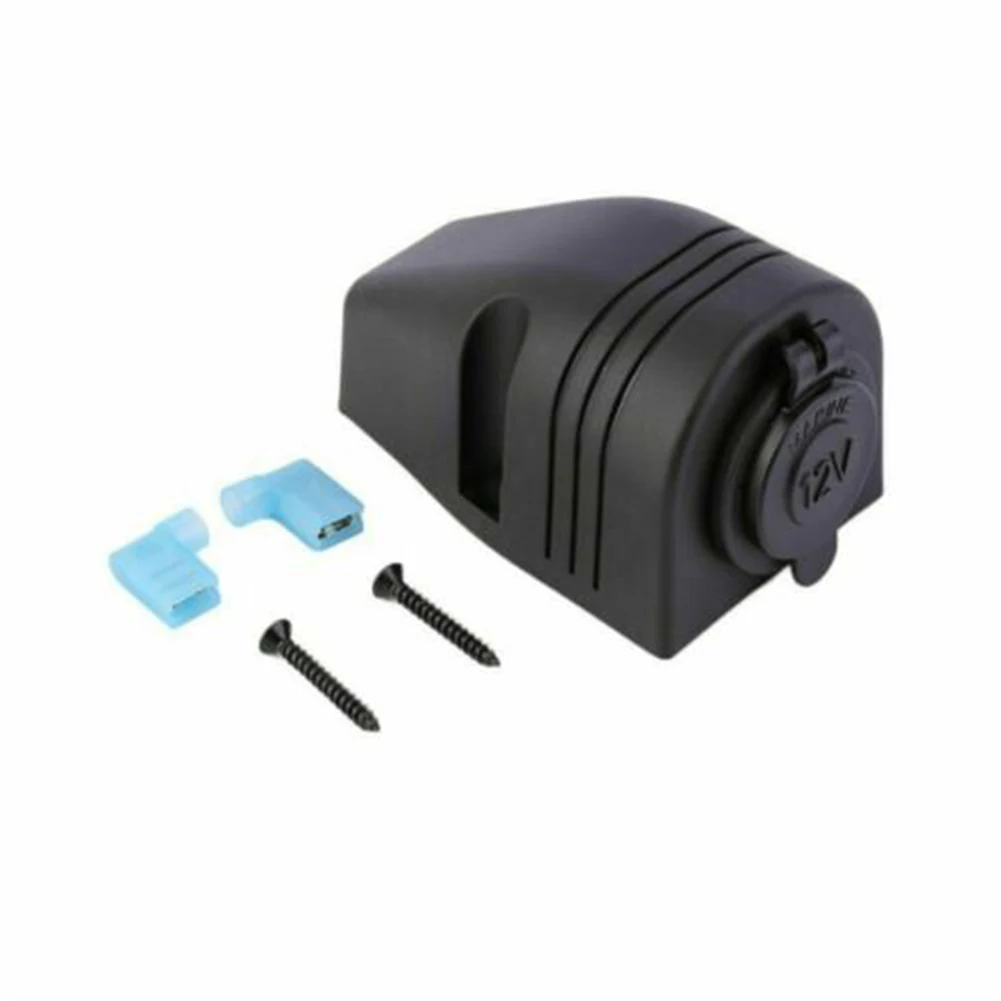 Car Boat Cigar Lighter Socket Surface Power Plug Outlet Mount Accessories 12V24V 2.1 Cm Power Socket Auto Replacement Parts