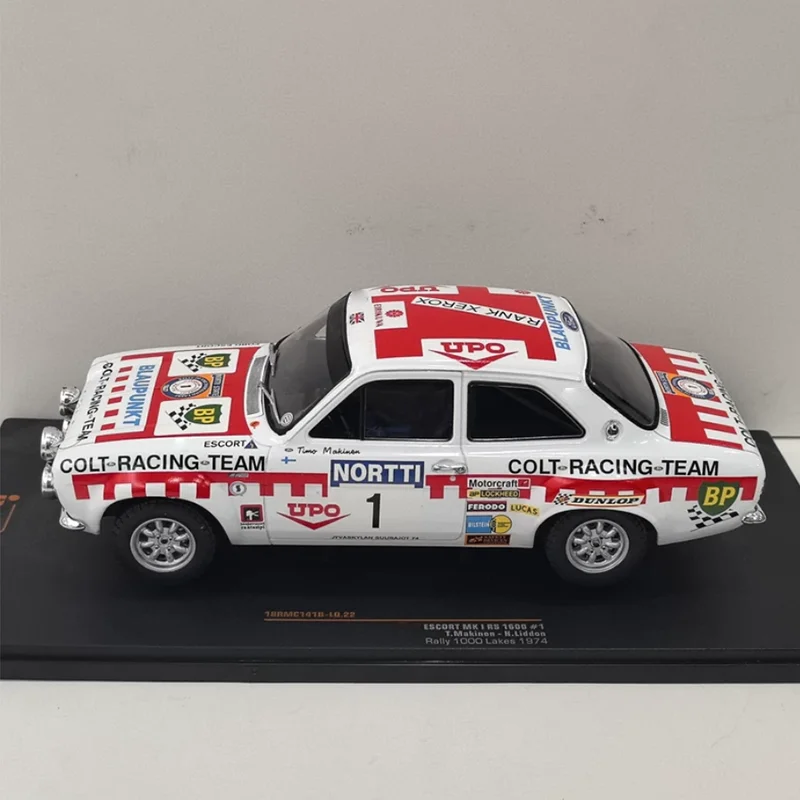 Difetto di vernice IXO 1/18 ESCORT MK I RS 1600 # 1 1974 Modello di auto di simulazione in lega Collezione statica Decorato Regali di festa Giocattoli
