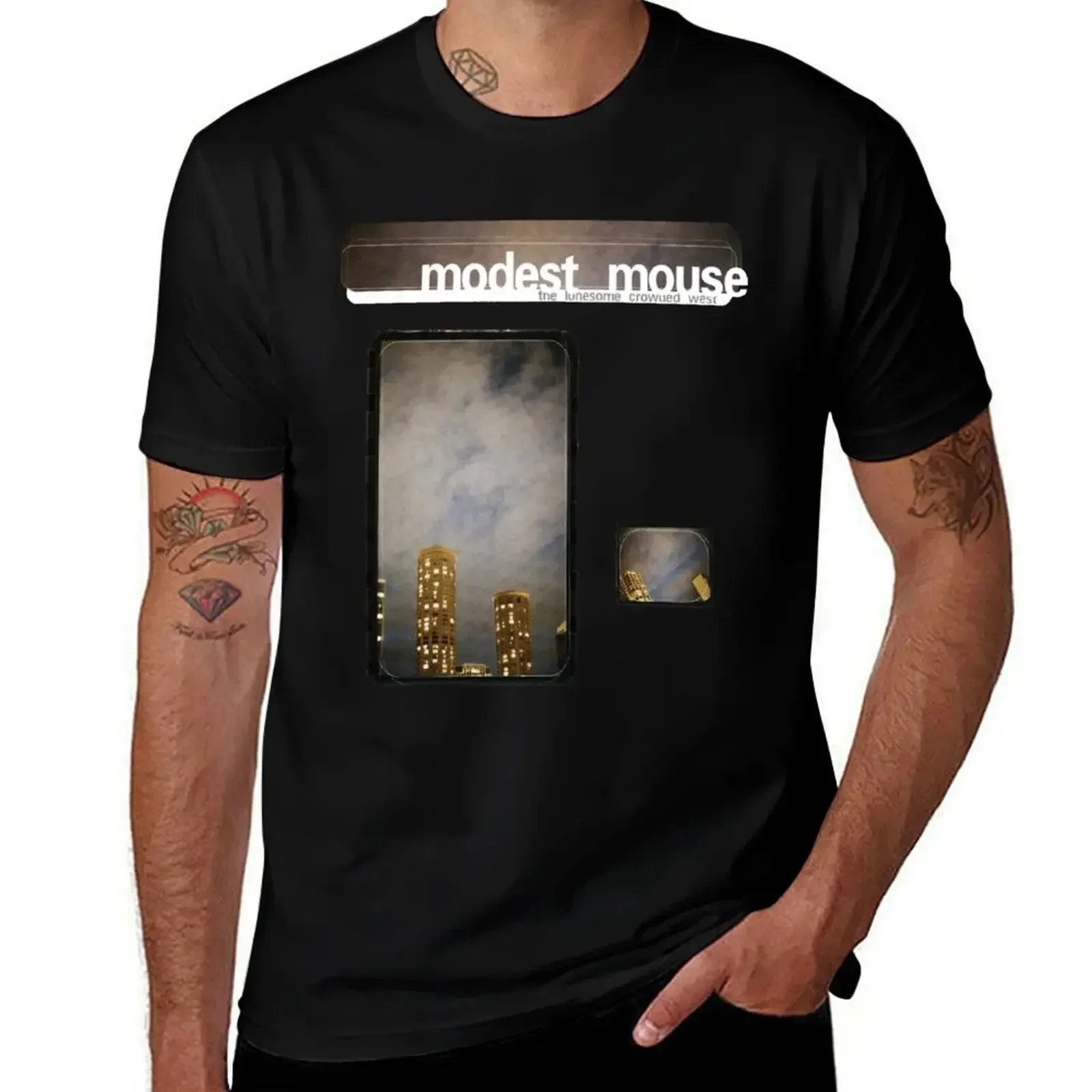 The Lonesome Crowded West T-Shirt Minimalist Casual Short Sleeve Top