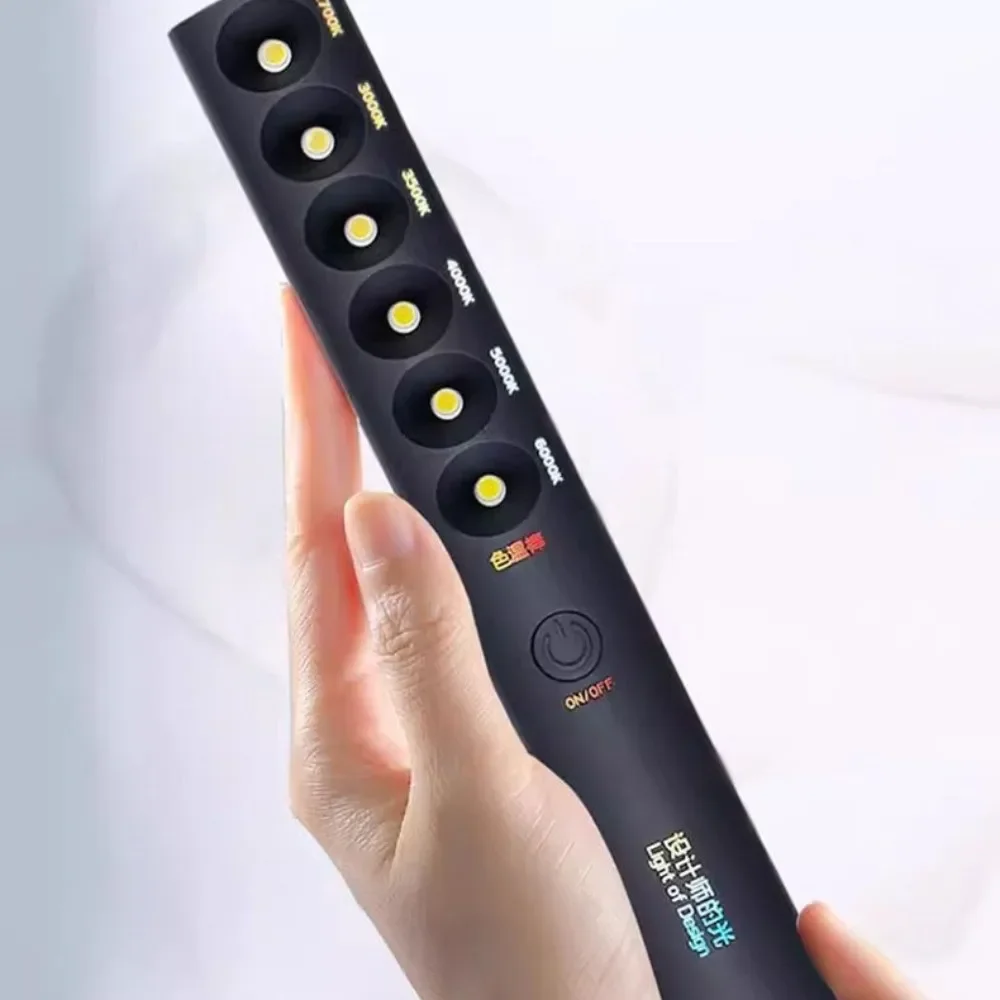 Spotlight Portable Color Temperature Stick Multifunction 6 Modes Designer's Light Rechargeable Handheld