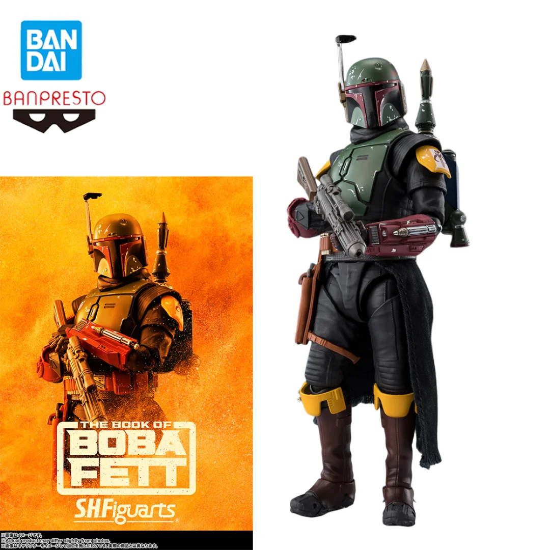 Original Genuine BANDAI S.H.Figuarts Boba Fett Classic Ver. STAR WARS: The Book of Boba Fett Anime Action Figure Model Toy