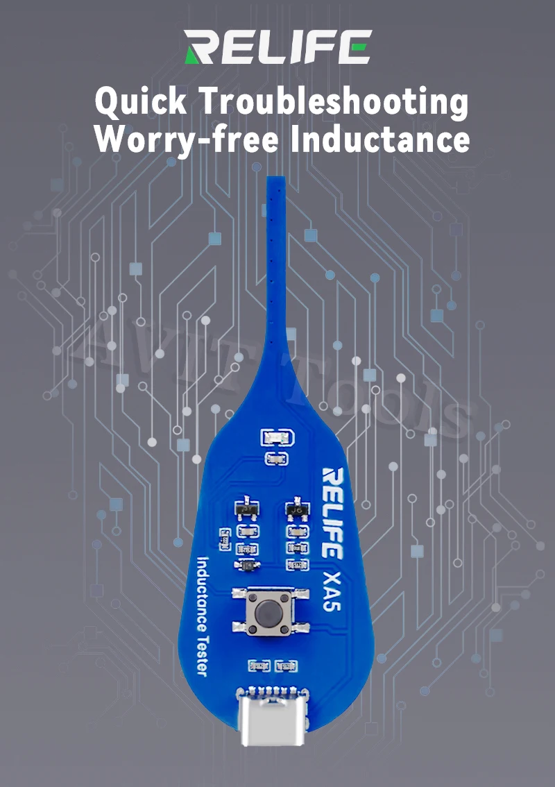 RELIFE XA5 Alat Detektor Induktor Penguji Kumparan Motherboard untuk Perbaikan PC Induksi Elektromagnetik Pemeriksaan Kesalahan Cepat