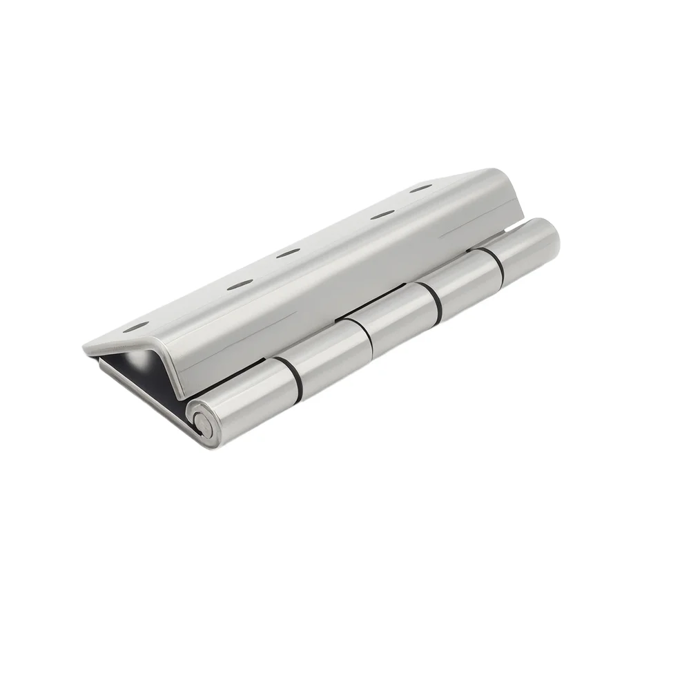 

304 Stainless Steel Heavy Duty Step Hinge 120 x 70 mm Bending Hinge Compatible with For Bus Battery Trays and Charging Modules