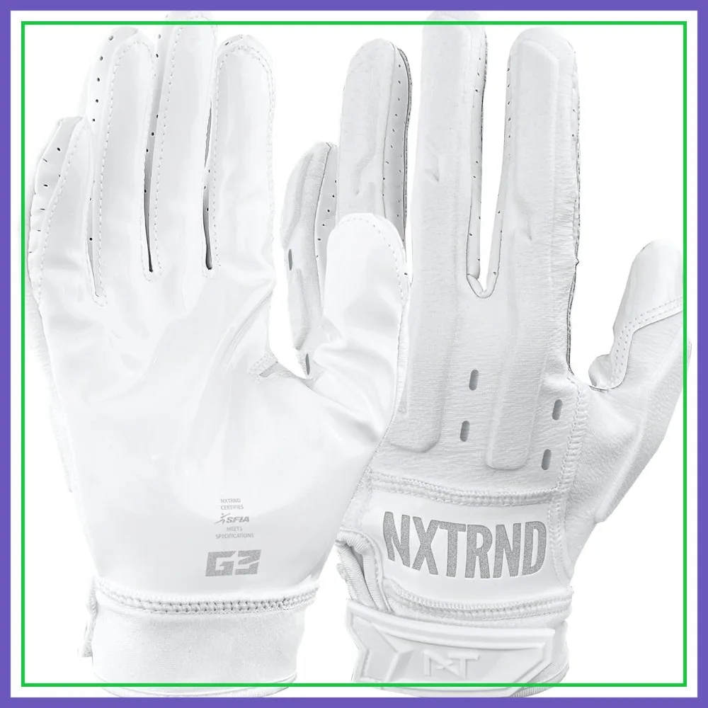 Sticky Padded Football Gloves for Receiver & Lineman, Pro Grip