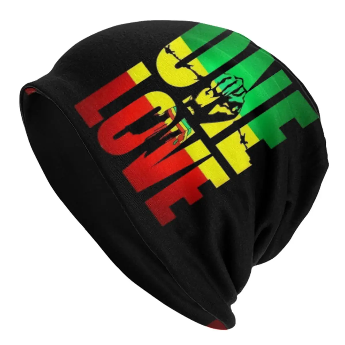 Custom One Love Jamaica Reggae Bonnet Hats Street Knit Hat For Men Women Autumn Winter Warm Skullies Beanies Caps