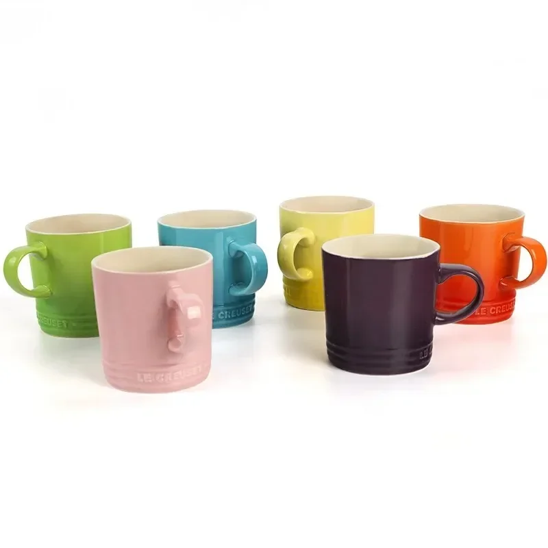 Tazas con gradiente de Color de estilo nórdico Popular, taza creativa de macarrón, Color degradado, taza de arcoíris de Color fresco, tazas de