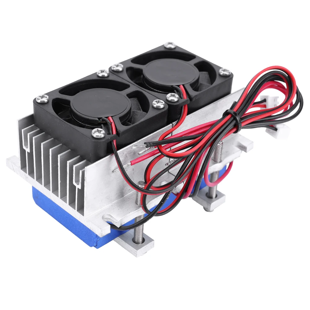 DC 12V Air Conditioner Cooling System DIY Kit Aluminum 144W 15A Semiconductor Air Cooler Kit Peltier Air Conditioning Unit