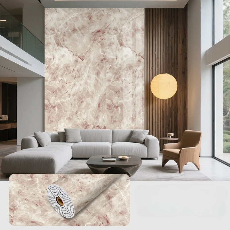 3D imitatie marmeren behang zelfklevend materiaal waterdicht dik marmeren tegelmuursticker slaapkamer keuken badkamer decor