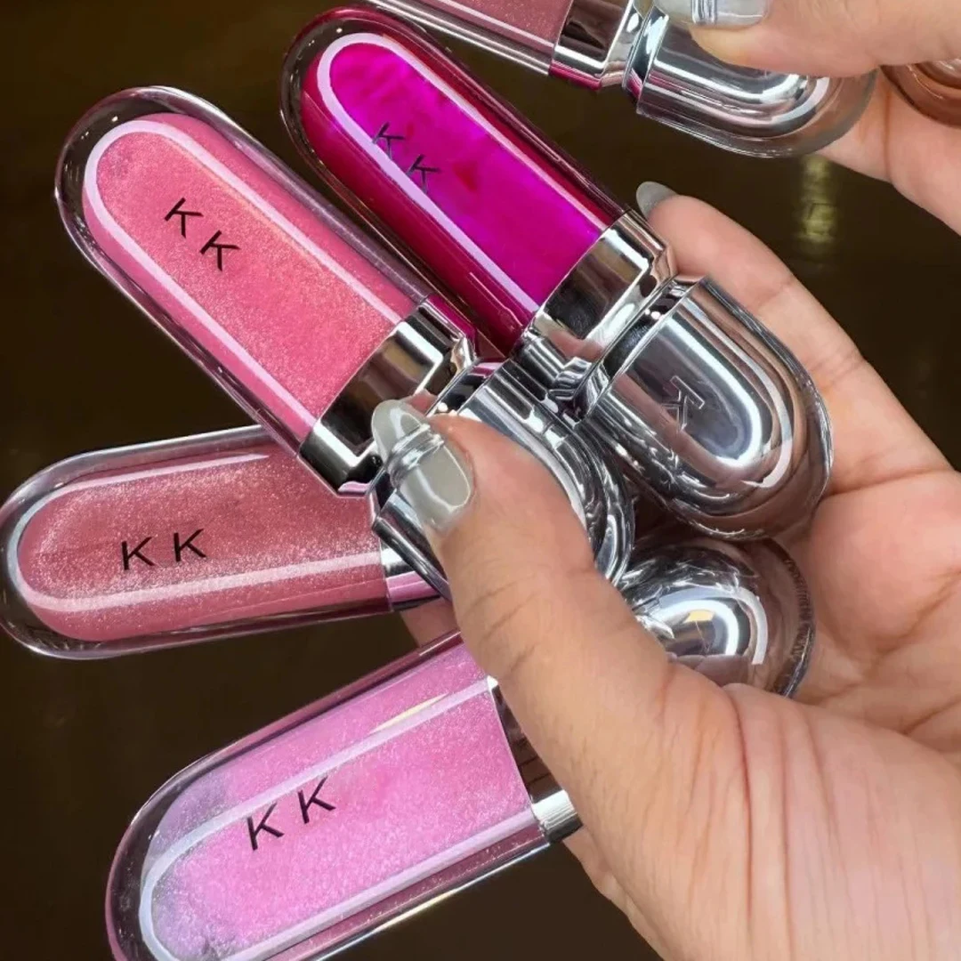 3D Hydra Lipgloss 2025, transparenter Lipgloss, Spiegel-Lippenstift, feuchtigkeitsspendend, glänzend, volle Lippen, verblasst nicht, Milchteebohnenpaste, Farbe