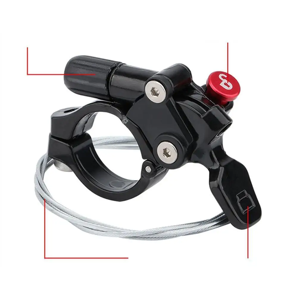 Biclcye Lockout Wire Control Lever MTB Front Fork Controller Remote Lockout Fox Change Switch Button with Inner Wire Bike Parts