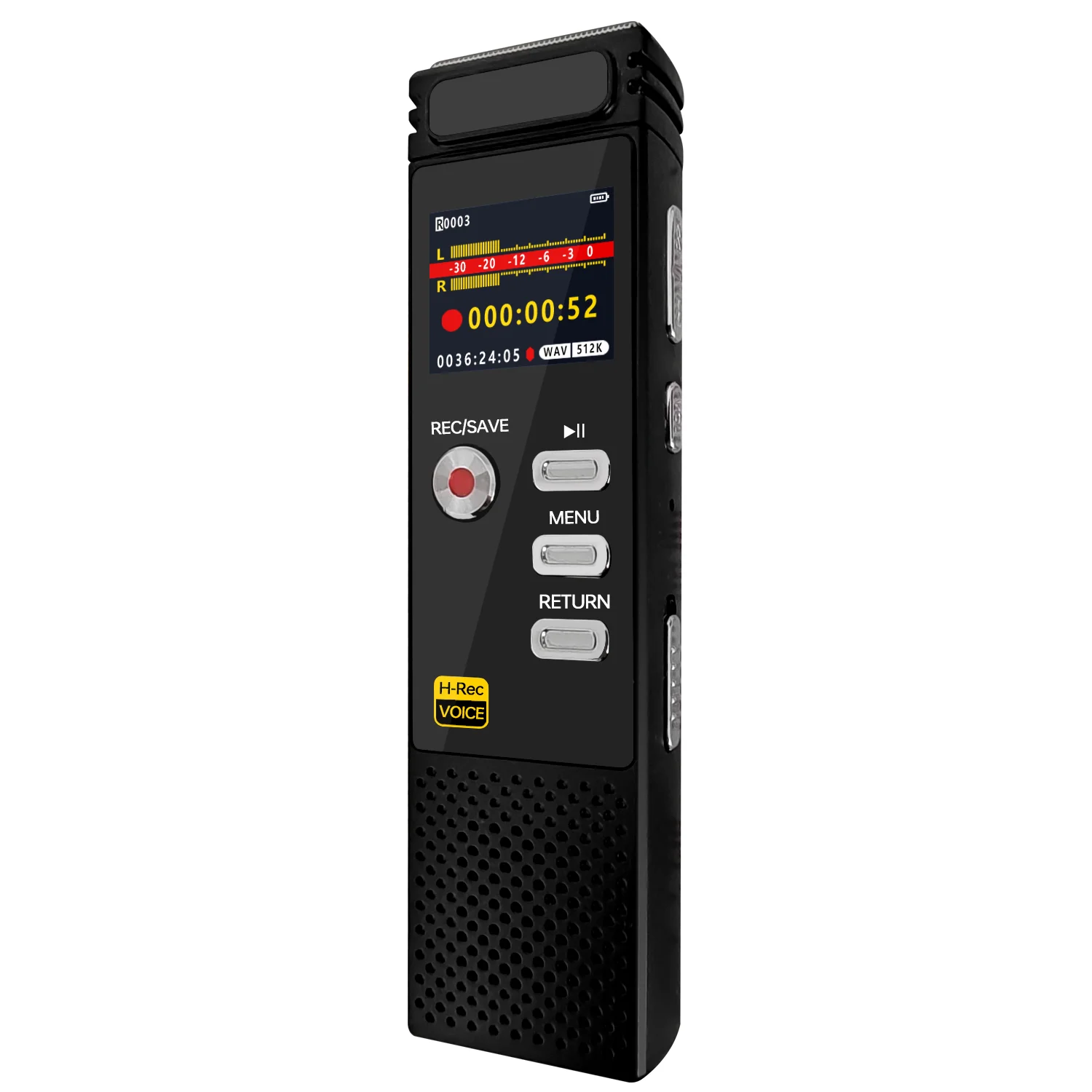 

128GB Voice Activated Recorder - USB & APP Control Voice Audio Recording Device for Lectures, Meetings, Interviews