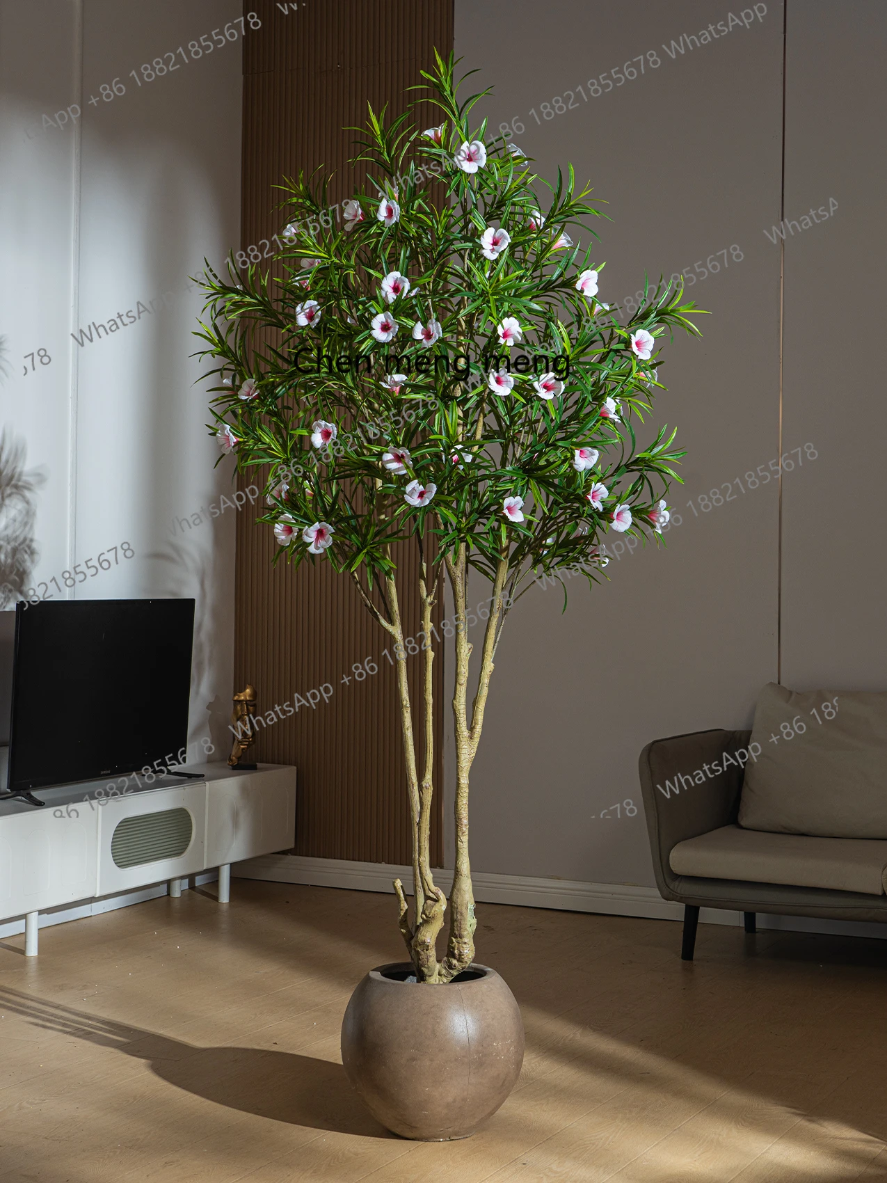 

Simulation, high-end indoor living room floor-to-ceiling potted plant ornament fake tree bionic plant ornament