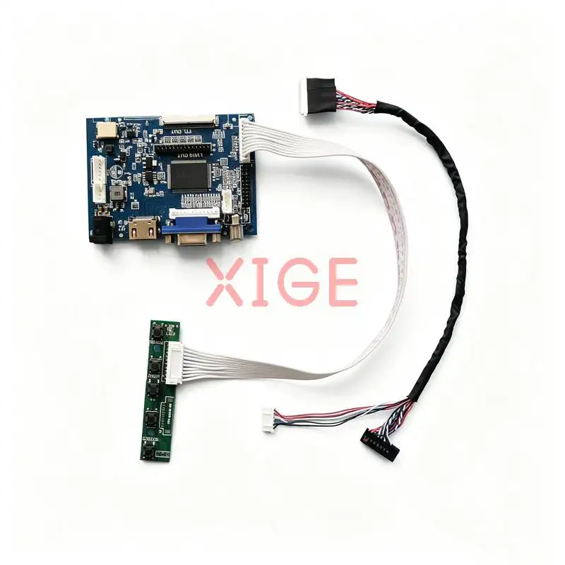 

For B101EW05 HSD101PWW1 LTN121AT11 LTN133AT16 Drive Board Kit DIY 1280x800 HDMI+VGA+AV Laptop Display Screen 40Pin LVDS 1280*800