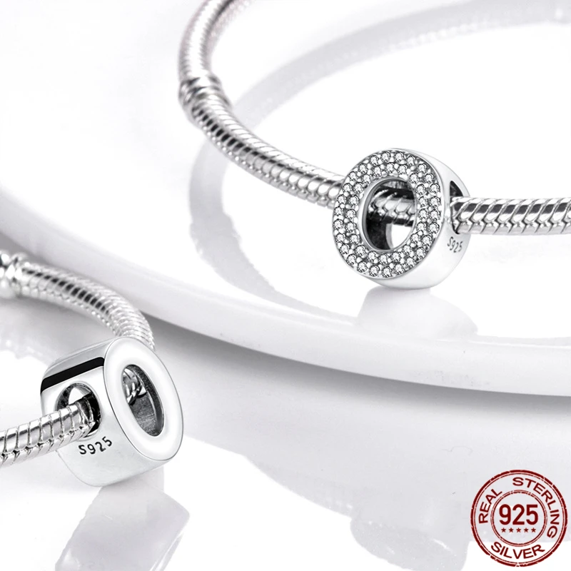 ขายร้อน100% 925เงินสเตอร์ลิง26ตัวอักษร A-Z Series Charms Fit สร้อยข้อมือ Pandora สร้อยข้อมือกำไลข้อมือสำหรับเครื่องประดับสตรีของขวัญ