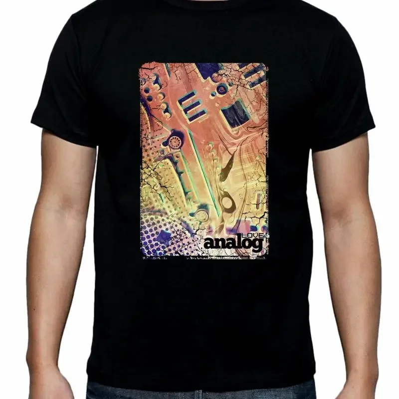 Love Analog Synthesizer Men'S T Shirt Synth Moog Korg Roland Akai