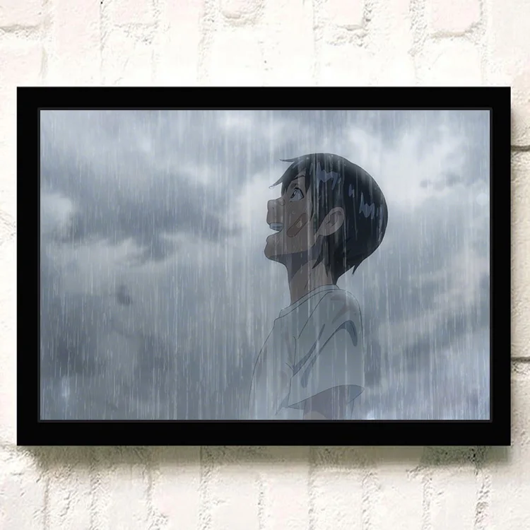 Makoto Shinkai Animation Poster She And Her Cat Everything Flows/Kotonoha No Niwa/Cross Road/Home Wall Decoration Wall Sticker