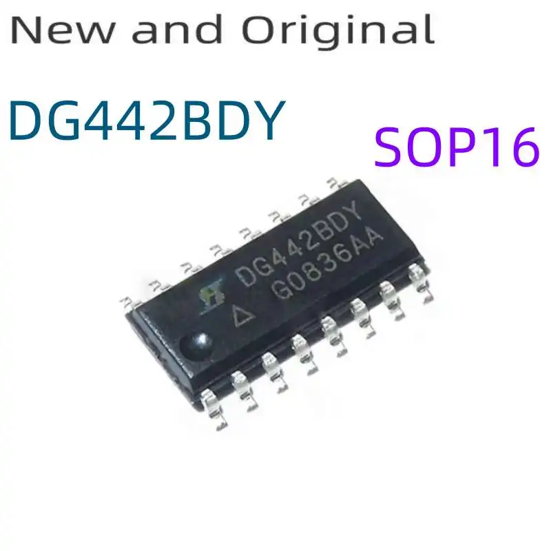 

DG442BDY SOP16 Improved Quad SPST CMOS Analog Switches