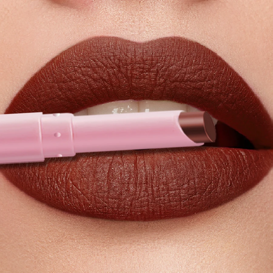 15-color عارية أحمر الشفاه قلم تحديد براون ماتي السلس مقاوم للماء الشفاه بطانة طويلة الأمد الكورية ماكياج قلم أحمر الشفاه الشفاه الصقيل