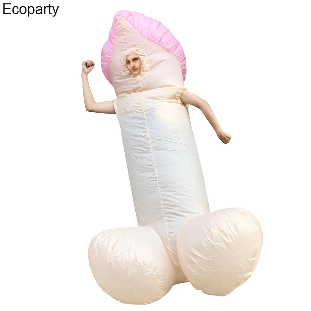 Penis Inflatable Costumes For Adult Men Sexy Dick Jumpsuit Funny Dress Disfraz Holiday Paty Halloween Anime Cosplay Suit 30