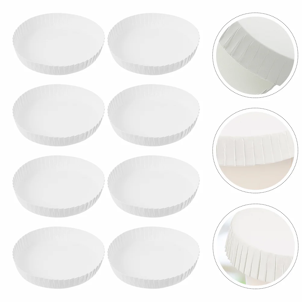 Paper Lid for Drinks Disposable Cup Espresso Drinking Covers Biodegradable White Stackable Lids Travel Coffee Mug with