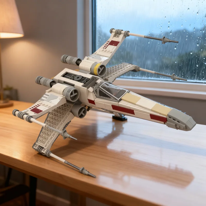 

685pcs MOC T 65 X Wing Star Battle Model Building Blocks Creative DIY Gift Display Decor Assemble Premium Adult Kids Desk Home