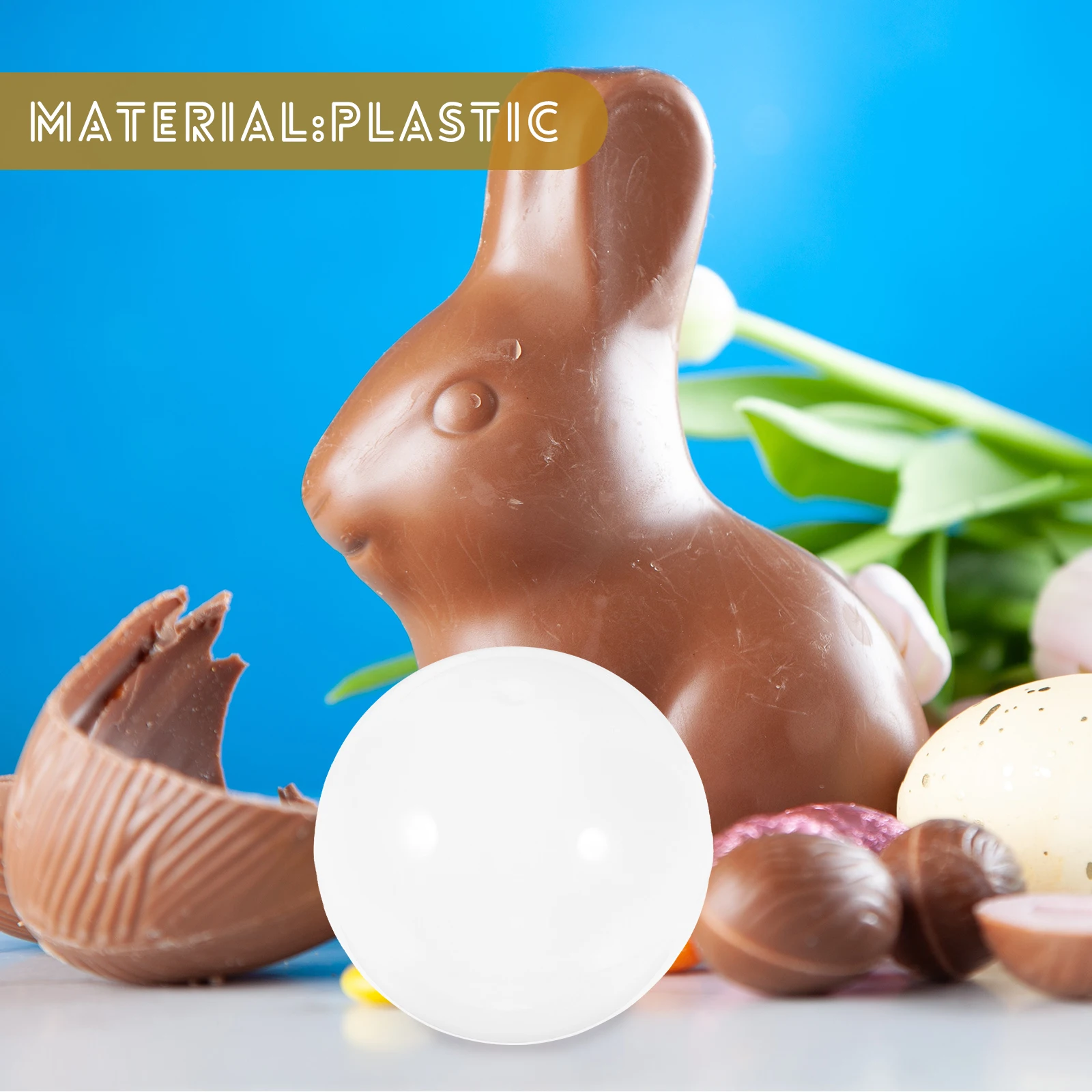 

50pcs Plastic Balls Round Fillable Capsules Shell Bulk Toys Container Gift Packing Vending Storage Decor