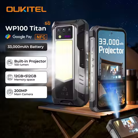Oukitel WP100 Titan Rugged Phone 33000mAh 66W Char...