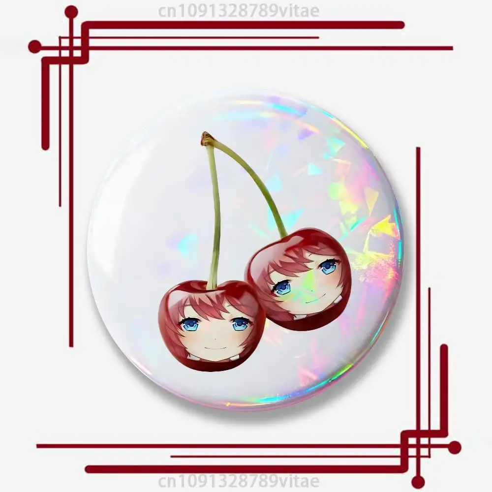 Niedliche S-Sayoris-S DDLC 25mm 75mm 44mm 58mm 32m Münzabzeichen, personalisierte handgefertigte runde Broschen, Anstecknadeln, Accessoires – Detail 9