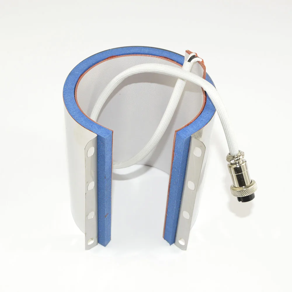 220V 11oz 8.2cm Diameter Cylinder Shape Silicone Mug Heating Pad for Sublimation Machine