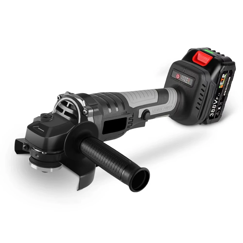 

125MM Brushless Electric Angle Grinder 3 Gear Cutting Machine Power Tool +Lithium-Ion Battery for Makita 18V Battery