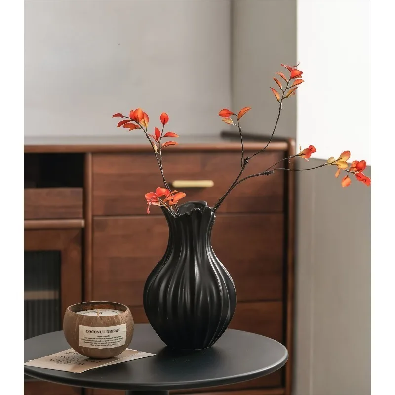 retro vase, personalized high-value ceramic art flower ware, homestay living room desktop ornament