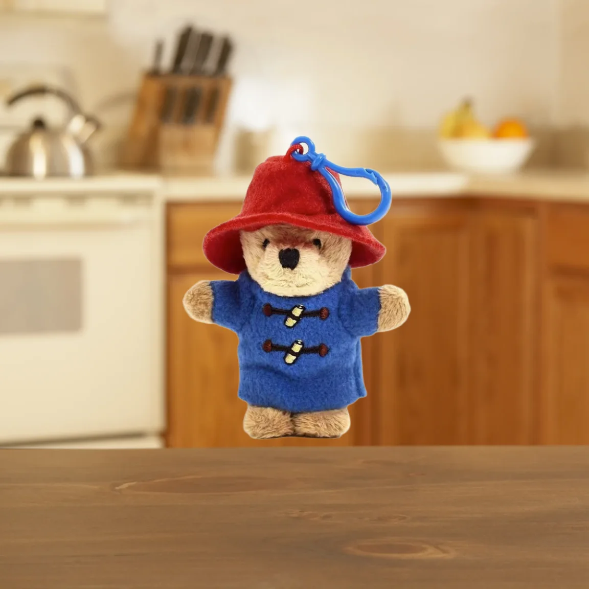 Neuer Niedlicher Paddington Bär Plüsch-Schlüsselanhänger Schulranzen-Anhänger Zubehör Kleiner Anhänger Kinder-Plüschtier 11x4x2cm