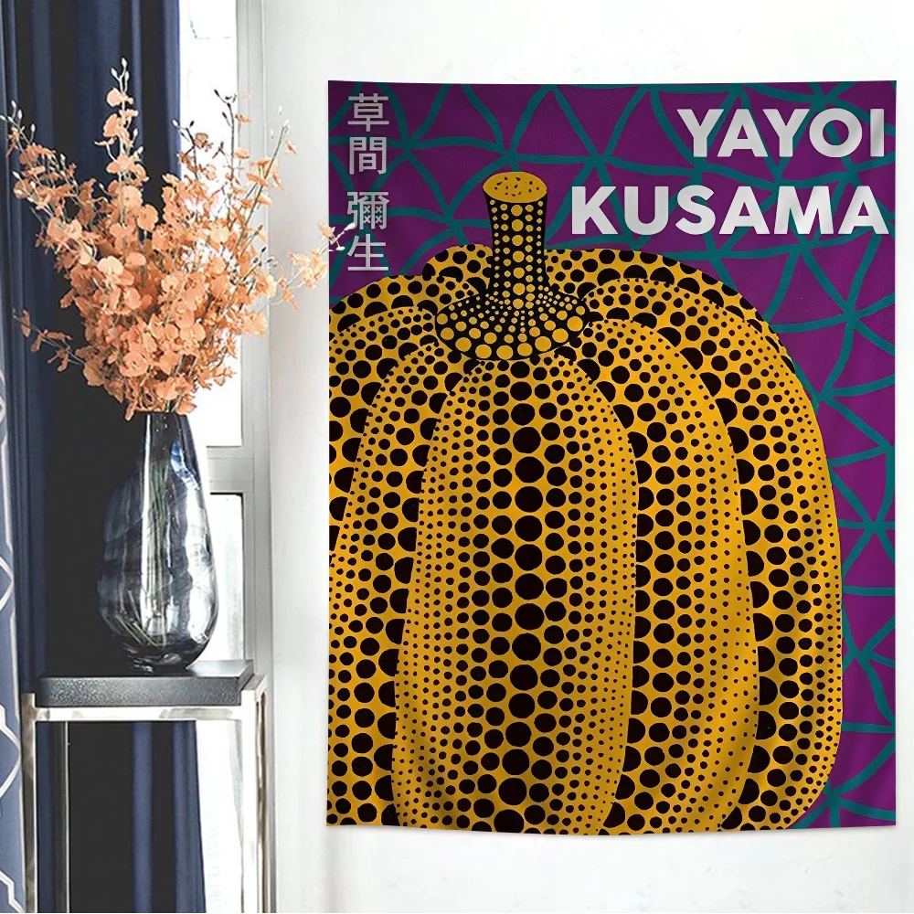 

Yayoi Kusama Exhibition Hanging Bohemian Tapestry Bohemian Wall Tapestries Mandala Cheap Hippie Wall Hanging