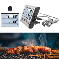 【Rushed】TP710S Digital Thermometer For Oven Smoker Kitchen Cooking Grilling Meat BBQ Thermometer With Two Probes