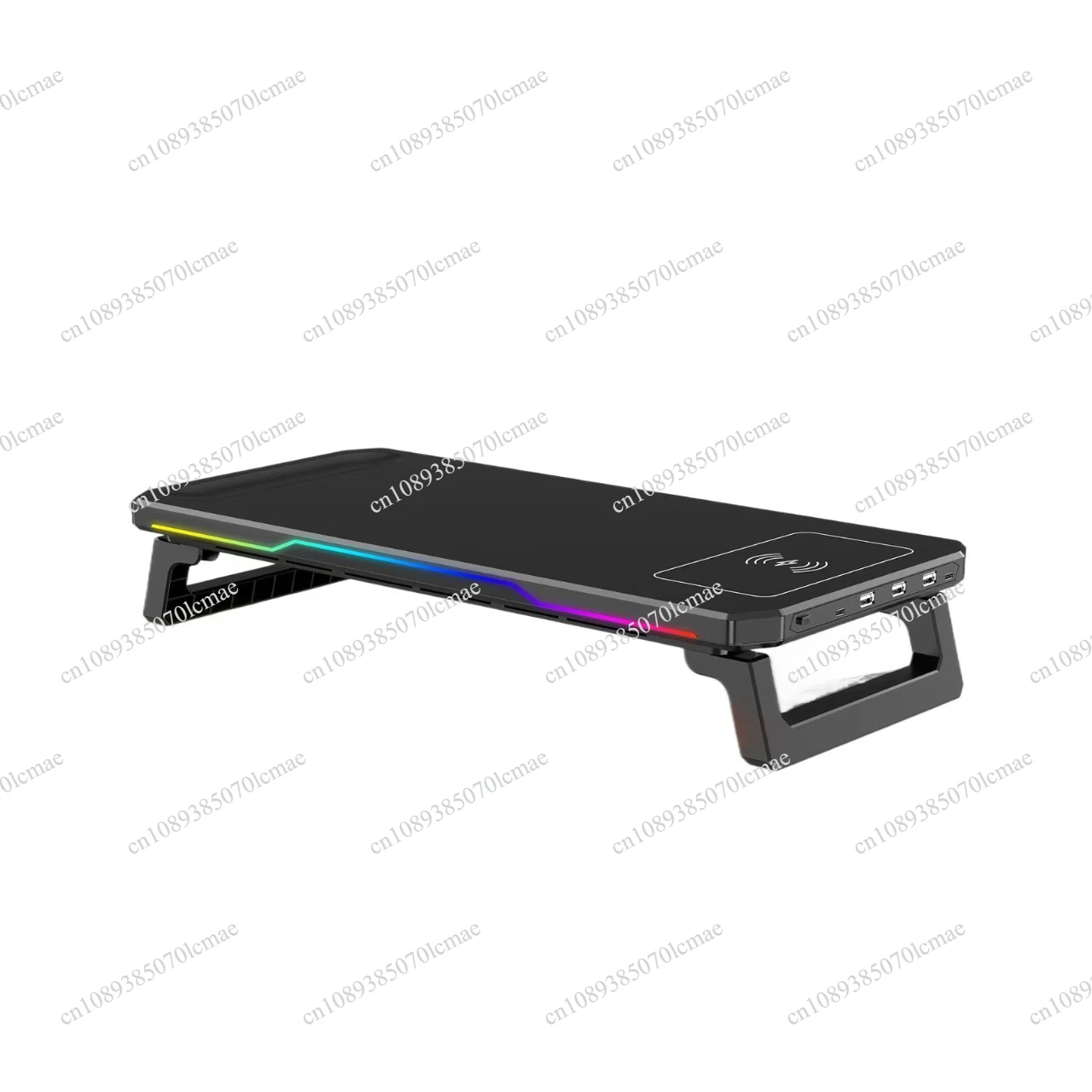 telaio-rialzato-per-display-con-ricarica-wireless-telaio-per-display-hub-supporto-ergonomico-per-notebook-rgb-ricarica-wireless