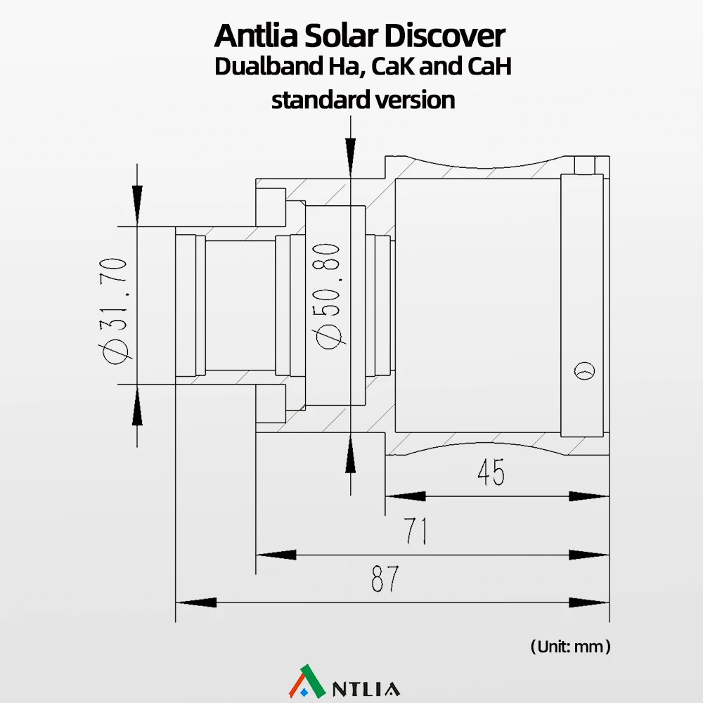 ANTLIA Solar Discovery Series Dual Channel Dualband Ha CaK And CaH Solar Shooting Components - view 3