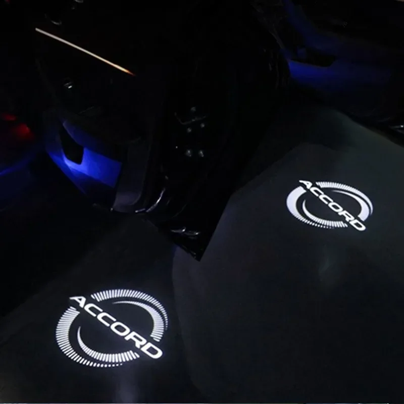 LED Car Door Welcome Light Ghost Shadow Courtesy Lamp Projector Accessories For Accord 9th 10th 2014-2022 2019 2020 2021