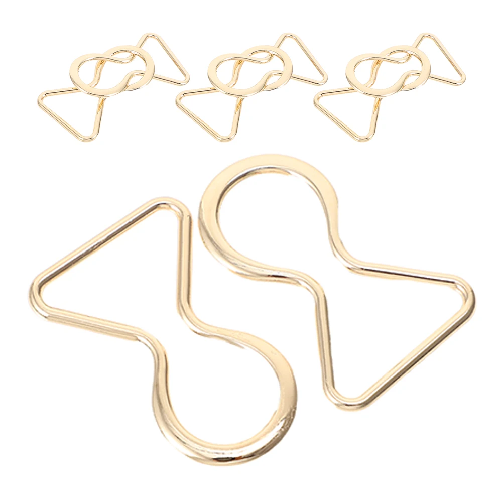 4 أزواج من أبازيم حزام الخصر المصنوعة من سبائك معدنية وإبزيم مزخرف بديل لحزام الملابس وحمالات الأجهزة للاستخدام بنفسك للبنطلون